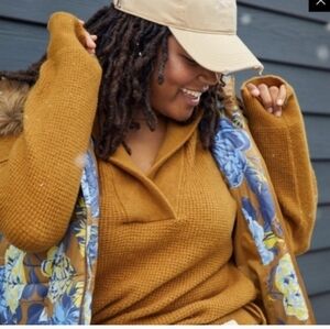 Aerie,NWT,Cozyup Oversized Waffle Sweater Hoodie M